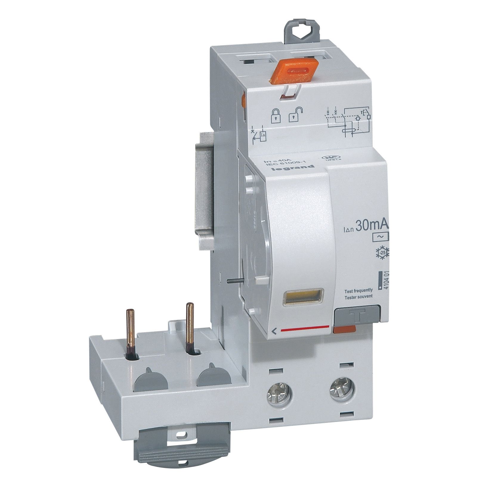 Bloque DX3 Diferencial Bipolar Adaptable para Interruptores Automaticos 1 Modulo/polo 410401 — Legrand — Legrand