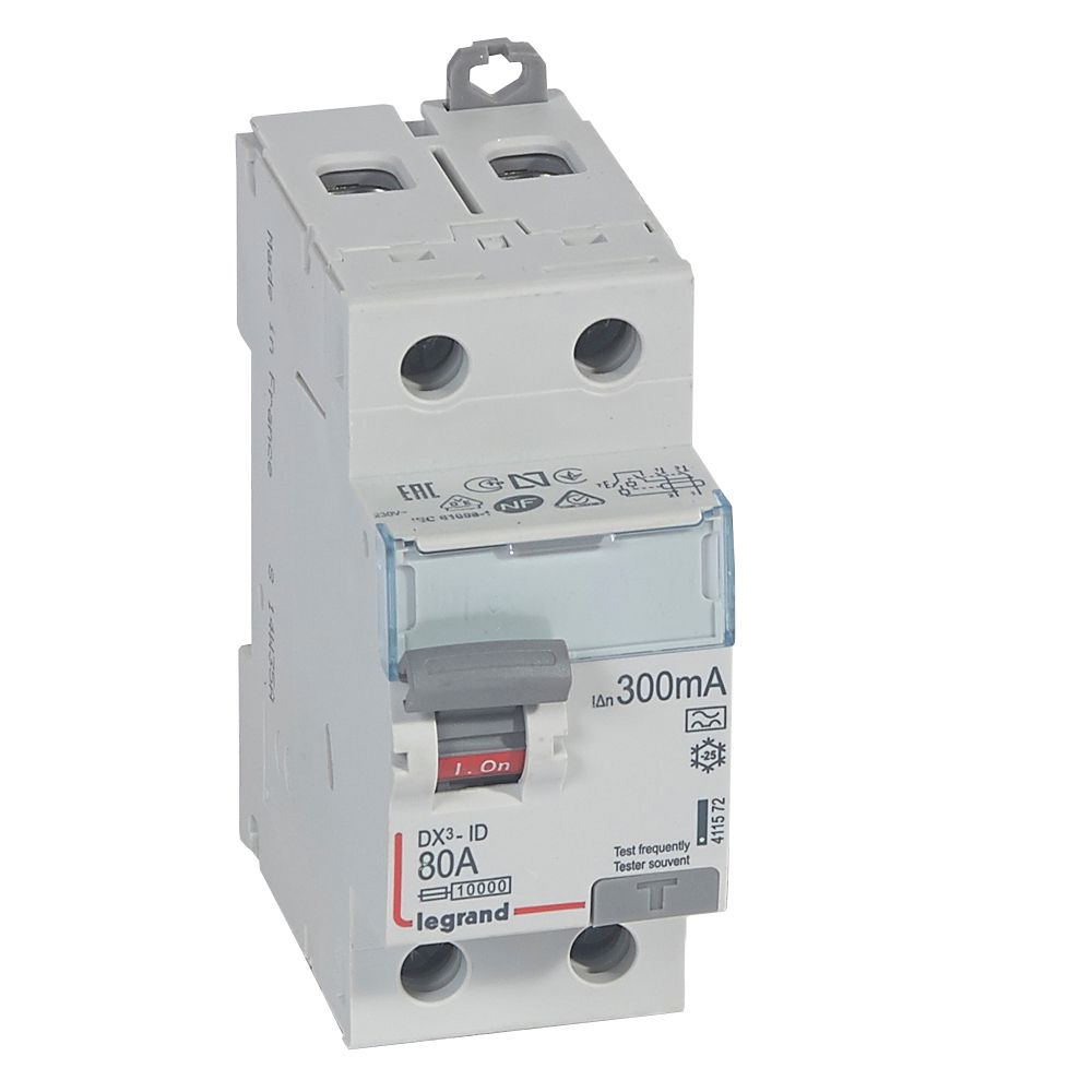 Interruptor Diferencial 2X 80A 300mA Tipo a 411572 — Legrand — Legrand