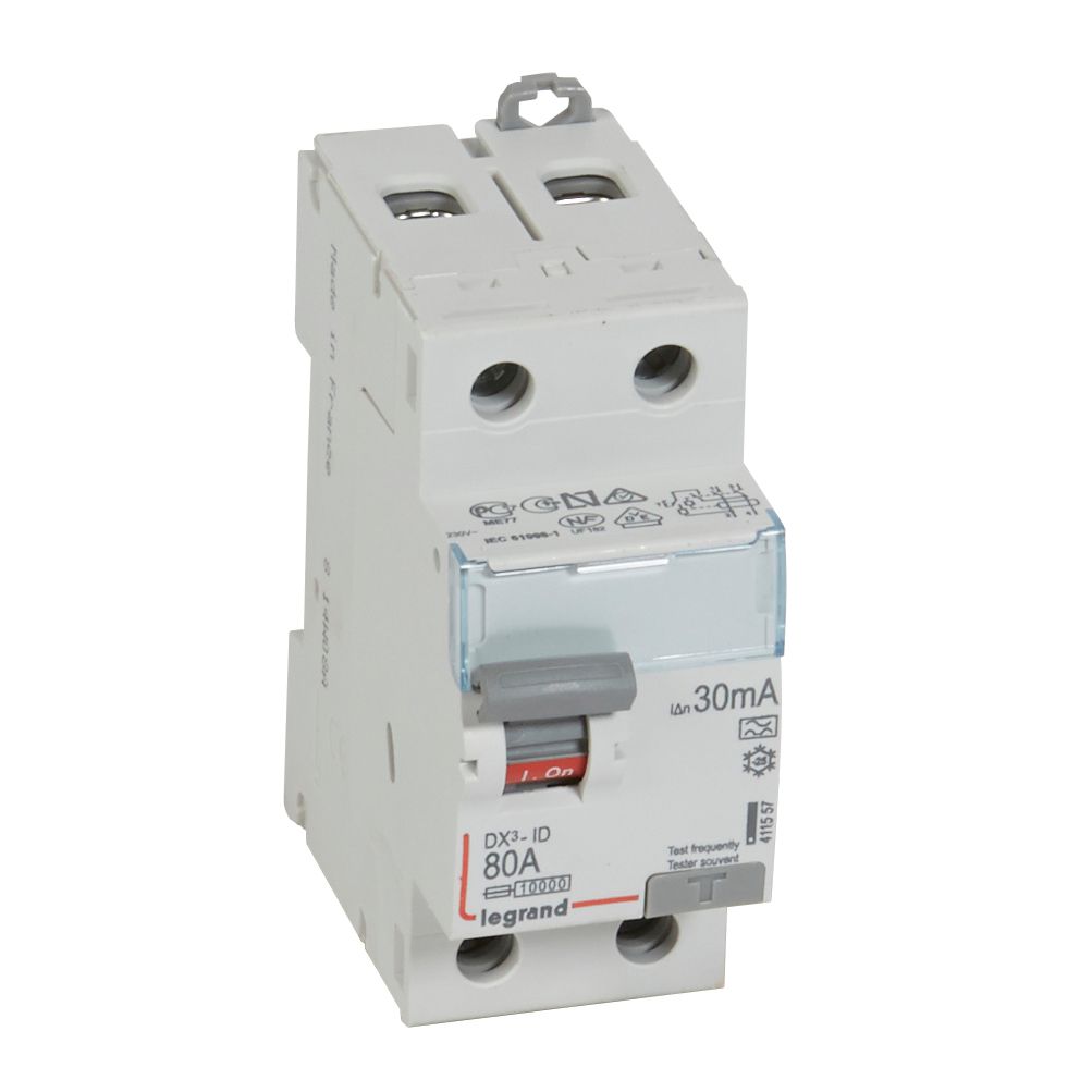 Interruptor Diferencial 2X 80A 30mA Tipo a 411557 — Legrand — Legrand