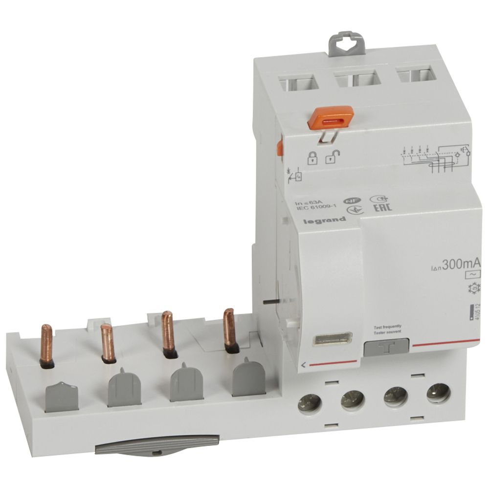 Bloque DX3 Diferencialtetrapolar Adaptable para Interruptores Automaticos 1 Modulo/polo 410512 — Legrand — Legrand