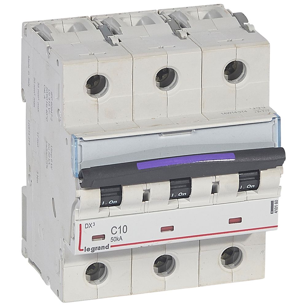 Interruptor automático 3P 50kA curva C DX3 410160 Legrand — Legrand
