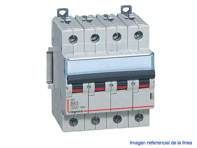 Interruptor automático 4P 10kA curva B DX3 407620 Legrand — Legrand