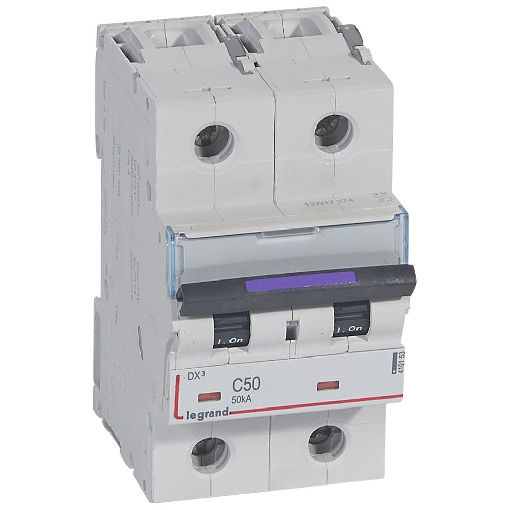Interruptor automático 2P 50kA curva C DX3 410153 Legrand — Legrand