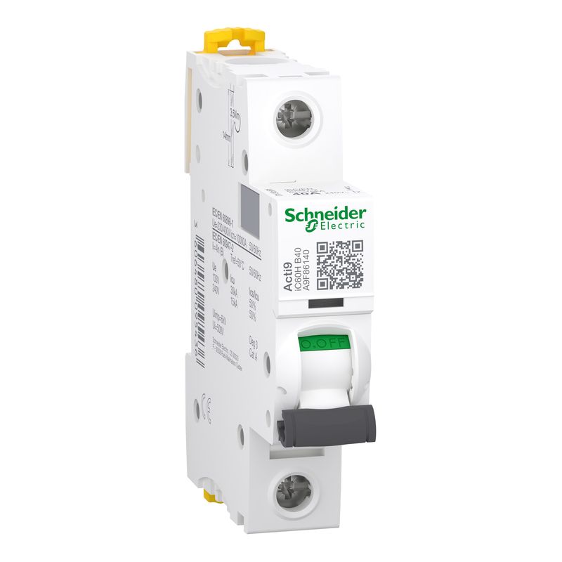 Interruptor automático 1x40A curva B IC60H A9F86140 Schneider — Schneider Electric