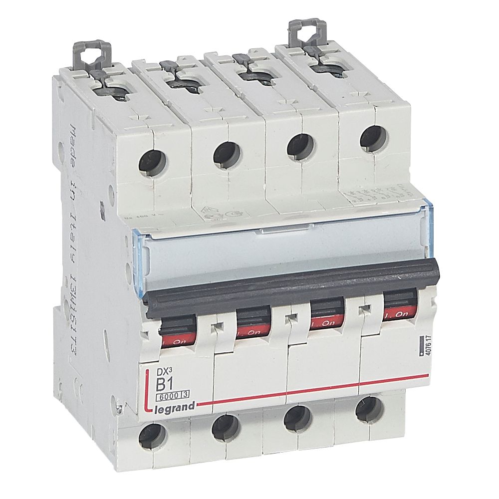 Interruptor automático 4P 10kA curva B DX3 407617 Legrand — Legrand