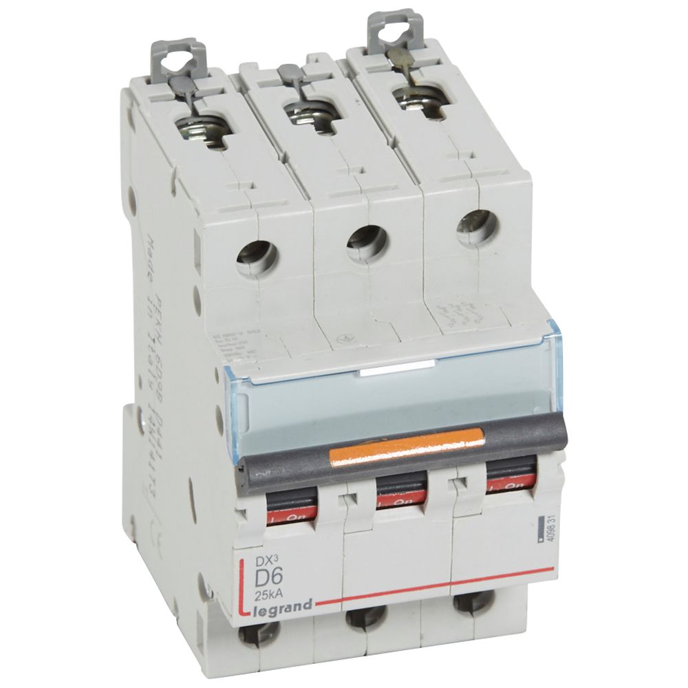 Interruptor automático 3P 25kA curva D DX3 409831 Legrand — Legrand
