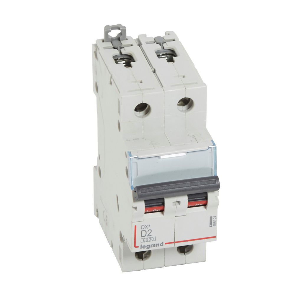 Interruptor automático 2P 10kA curva D DX3 408024 Legrand — Legrand