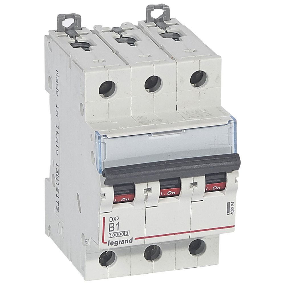 Interruptor automático 3x1A 16kA curva B DX3 408984 Legrand — Legrand