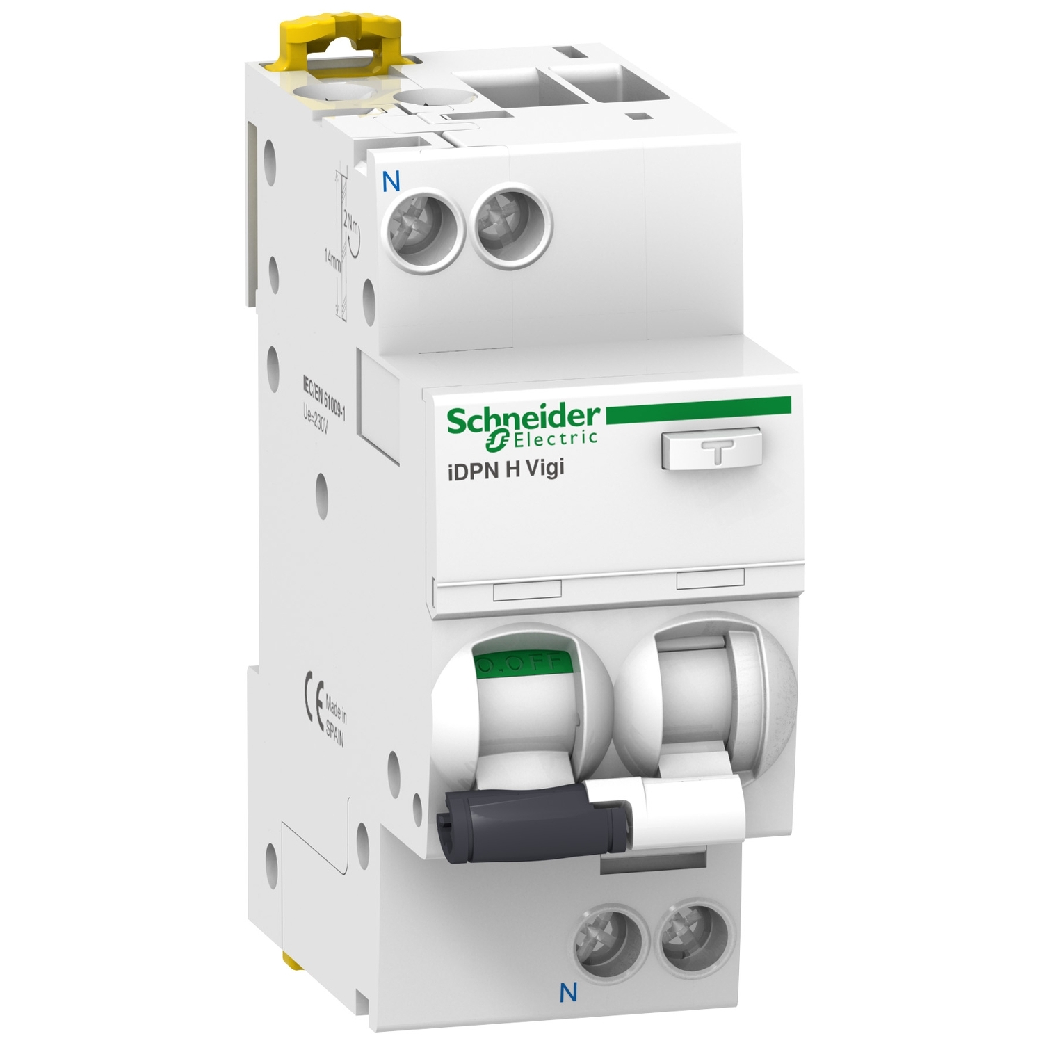 Interruptor Diferencial Termomagnetico Dpn Vigi 1P + N 16A 30mA Clase Si A9D38616 — Schneider Electric — Schneider Electric