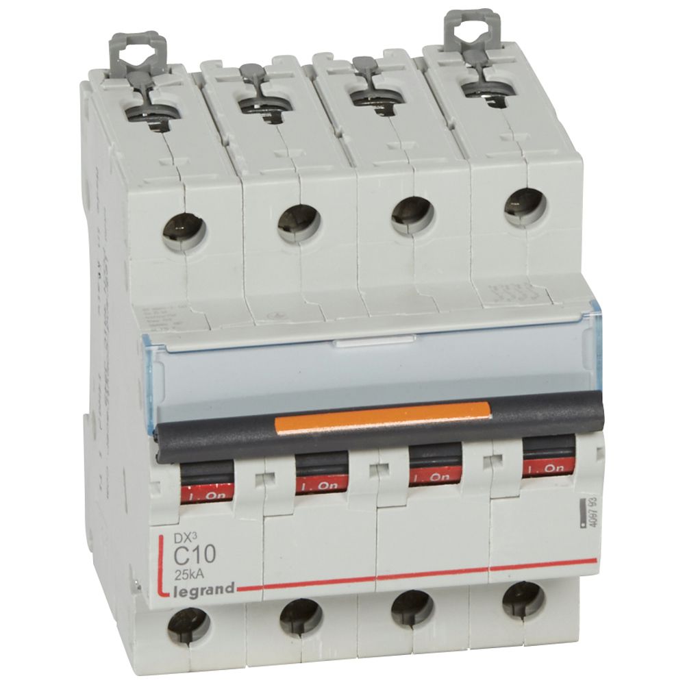 Interruptor automático 4P 25kA curva C DX3 409793 Legrand — Legrand