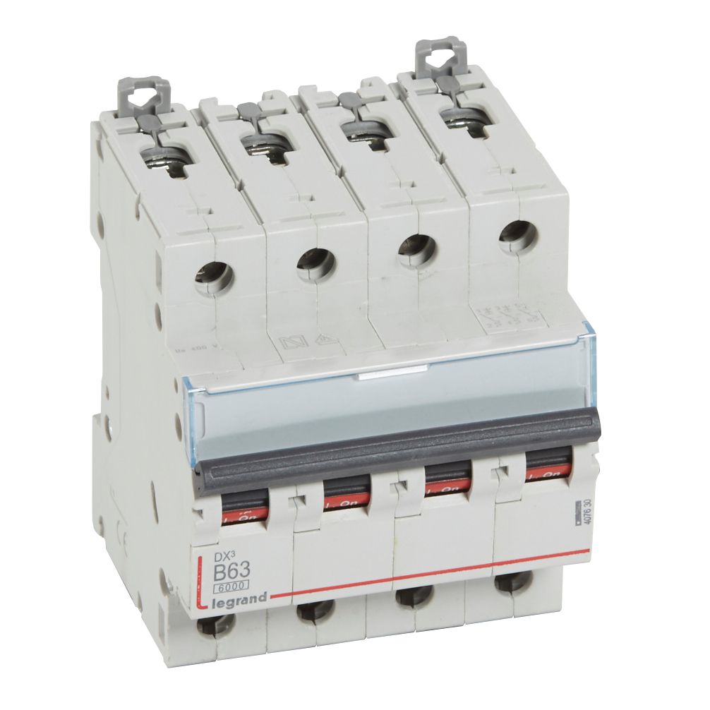 Interruptor automático 4P 10kA curva B DX3 407630 Legrand — Legrand