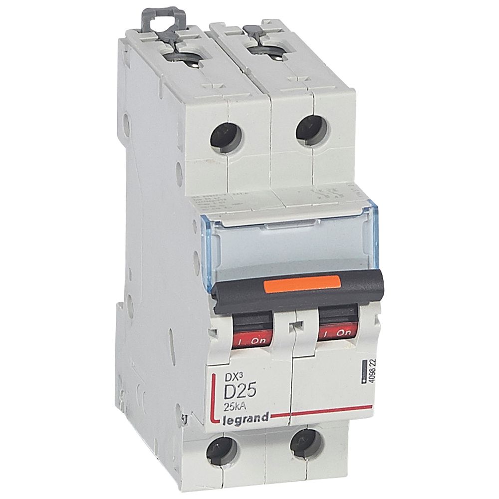 Interruptor automático 2P 25kA curva D DX3 409822 Legrand — Legrand