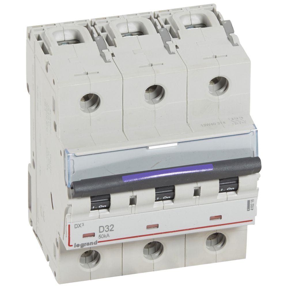 Interruptor automático 3P 50kA curva D DX3 410216 Legrand — Legrand