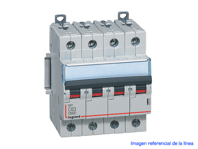 Interruptor automático 4P 10kA curva C DX3 407923 Legrand — Legrand
