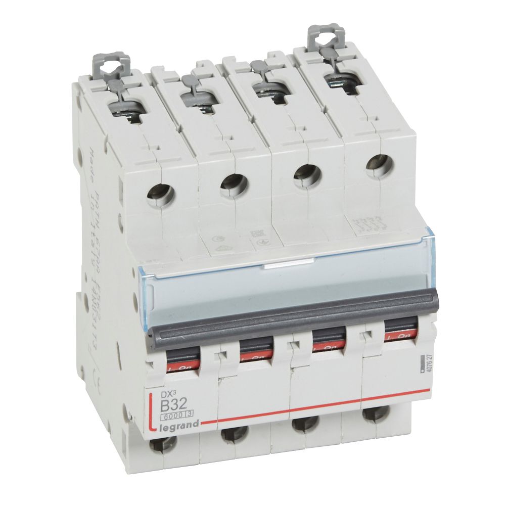 Interruptor automático 4P 10kA curva B DX3 407627 Legrand — Legrand