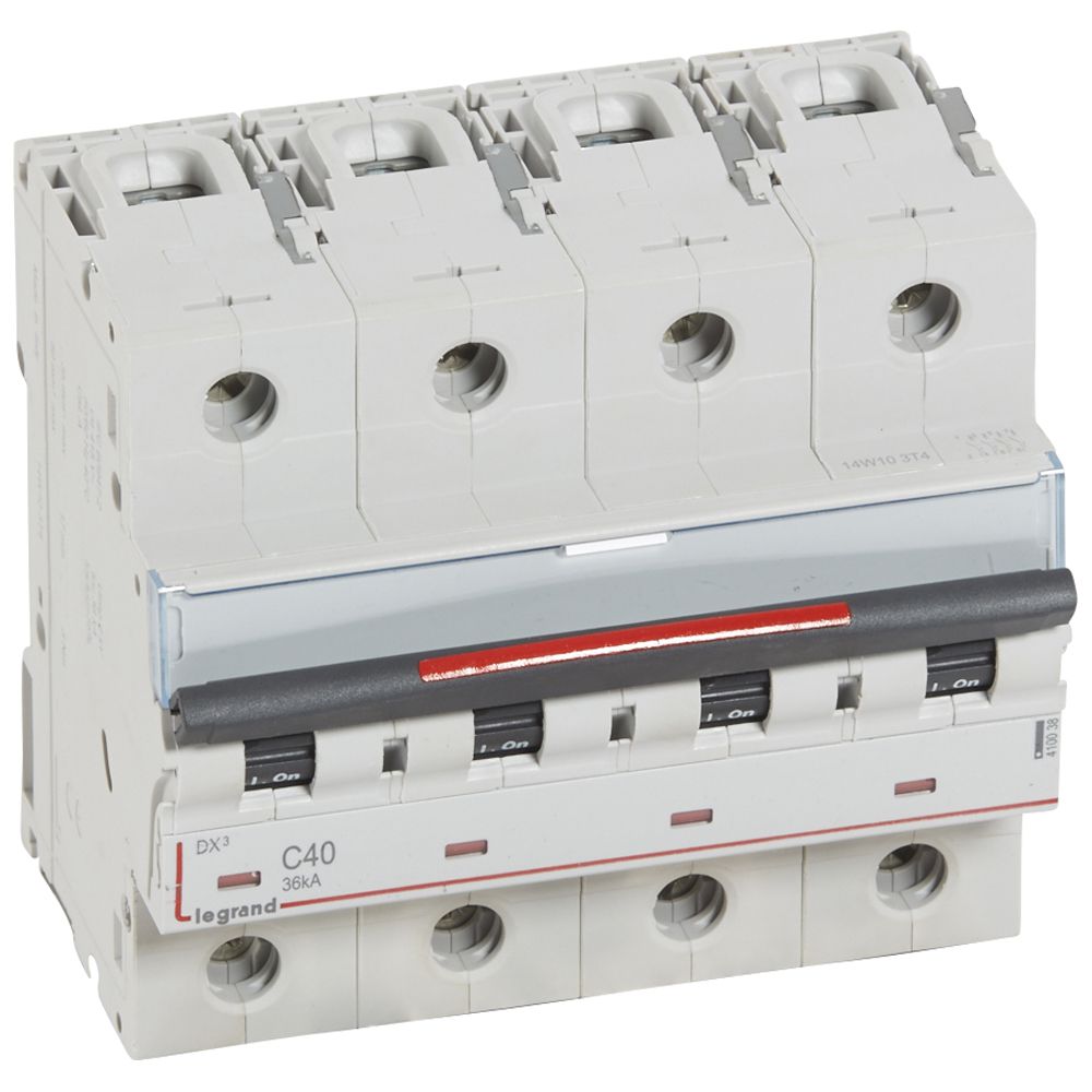 Interruptor automático 4P 36kA curva C DX3 410038 Legrand — Legrand