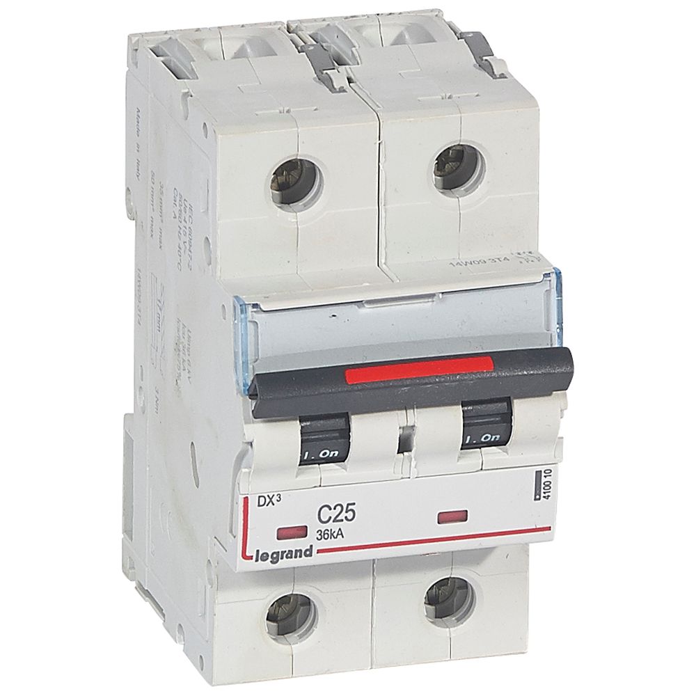 Interruptor automático 2P 36kA curva C DX3 410010 Legrand — Legrand