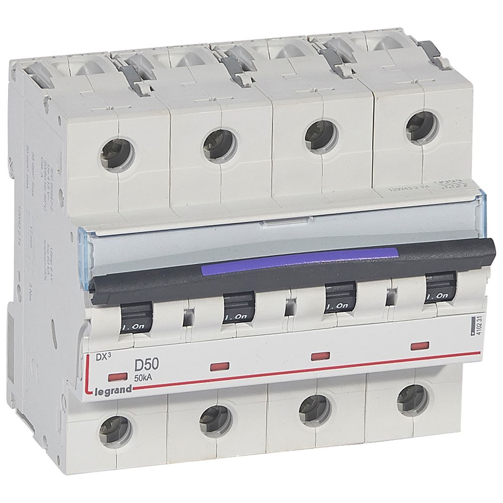 Interruptor automático 4P 50kA curva D DX3 410231 Legrand — Legrand