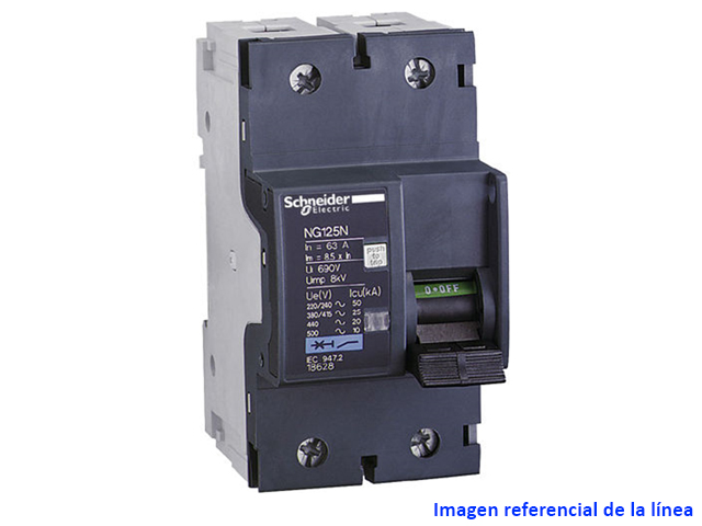 Interruptor automático 2P 25kA NG125N Schneider — Schneider