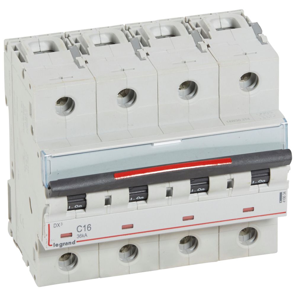 Interruptor automático 4P 36kA curva C DX3 410034 Legrand — Legrand