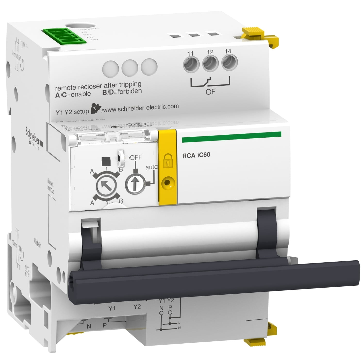 Telemandos Motorizados Rca con Interfaz TI24 230V AC 1-2P +N A9C70122 — Schneider Electric — Schneider Electric