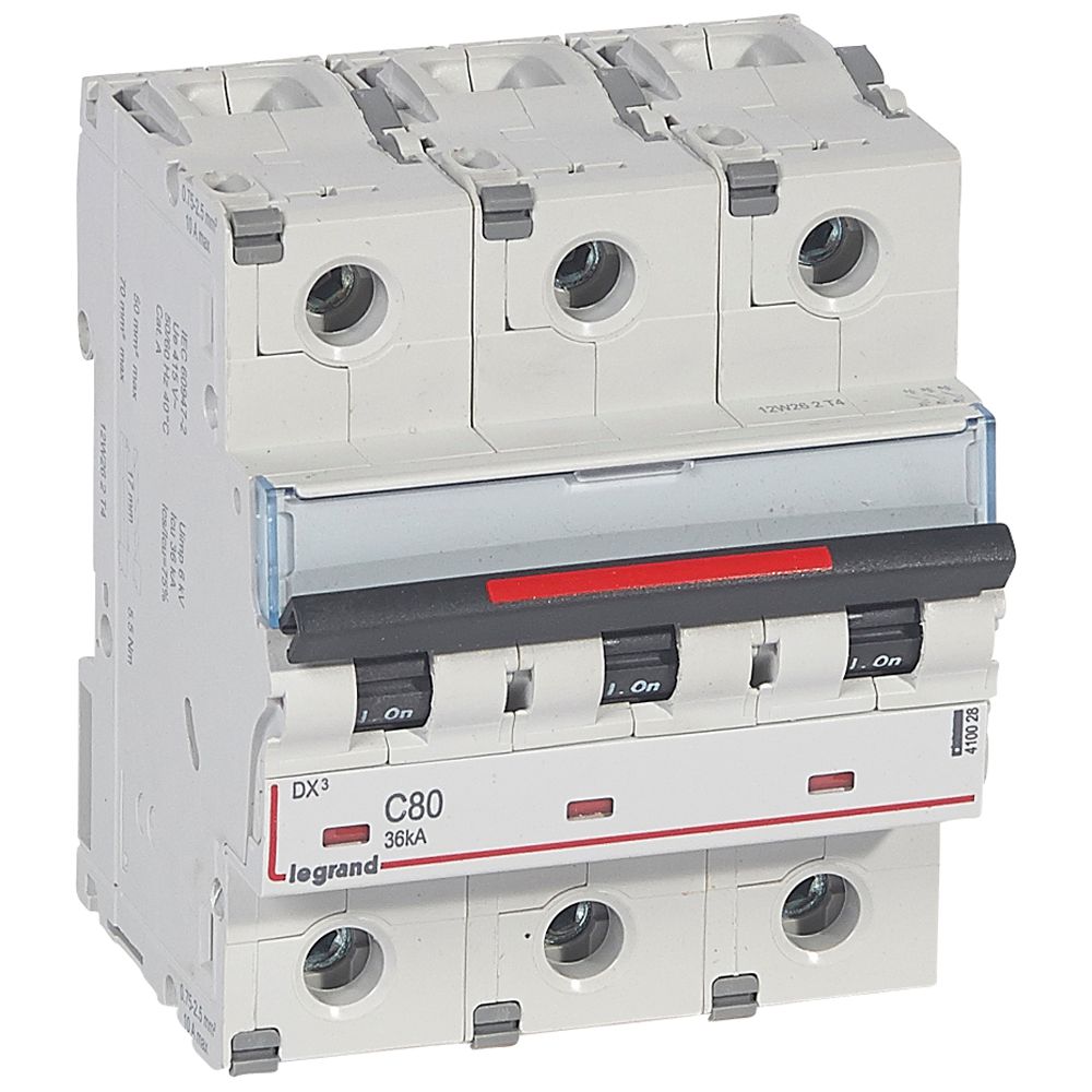 Interruptor automático 3P 36kA curva C DX3 410028 Legrand — Legrand