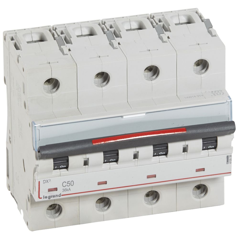 Interruptor automático 4P 36kA curva C DX3 410039 Legrand — Legrand