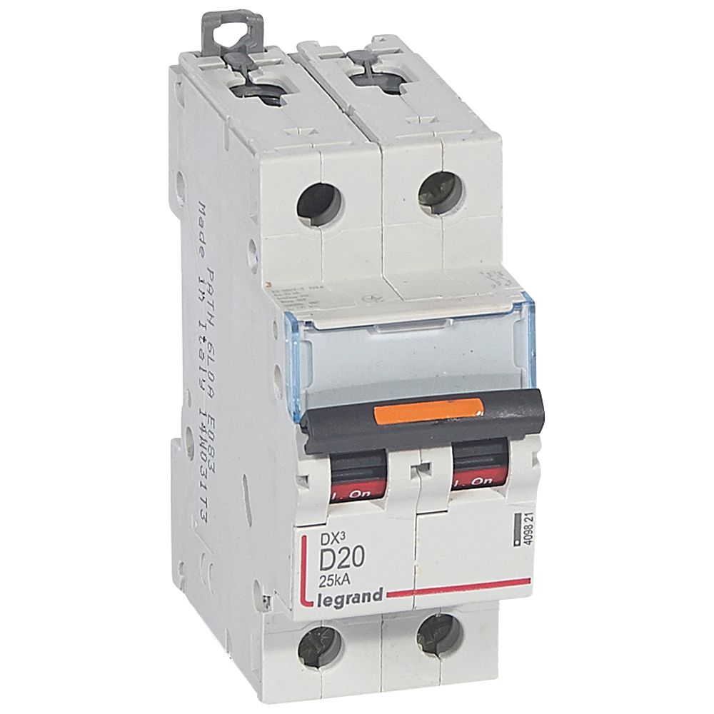 Interruptor automático 2P 25kA curva D DX3 409821 Legrand — Legrand