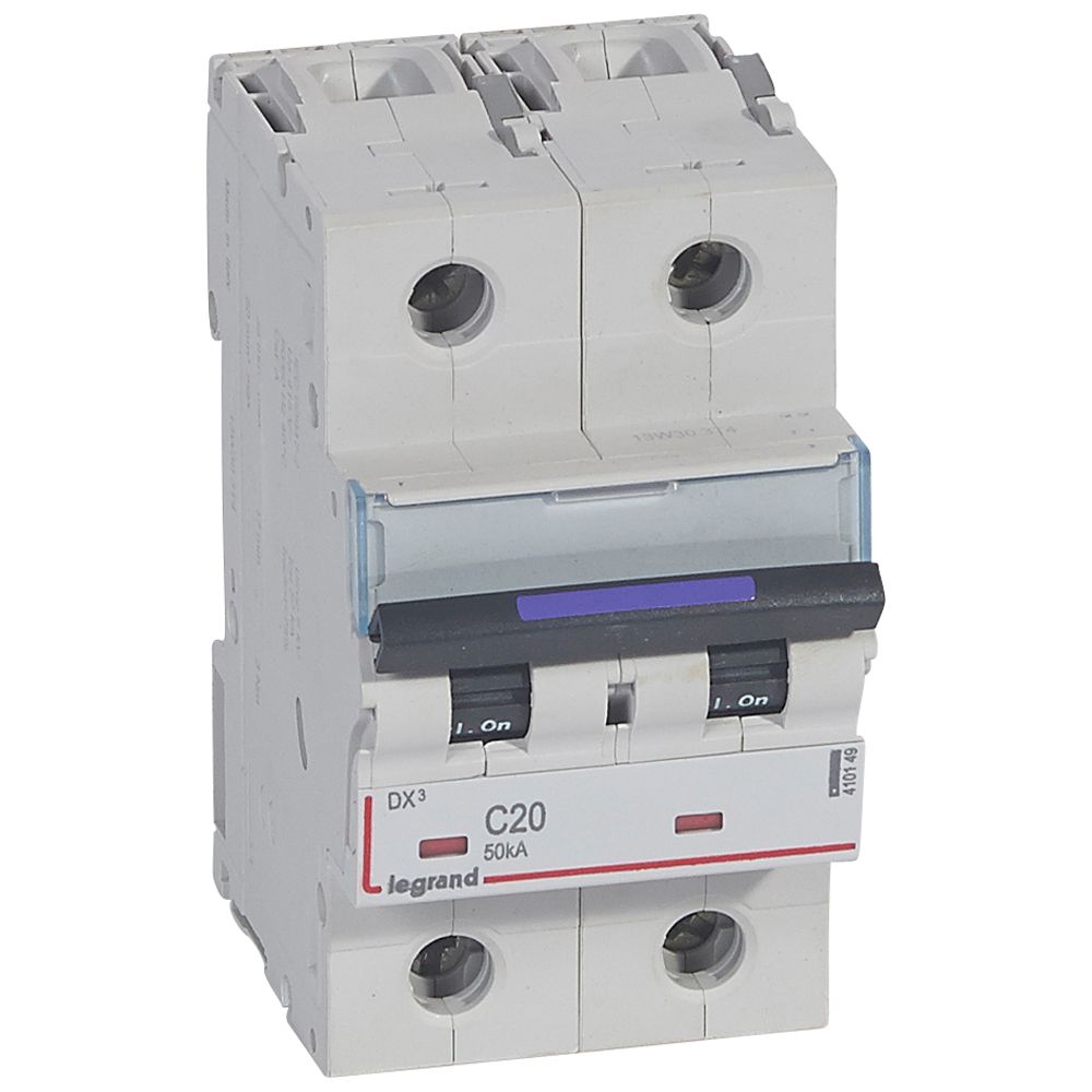 Interruptor automático 2P 50kA curva C DX3 410149 Legrand — Legrand
