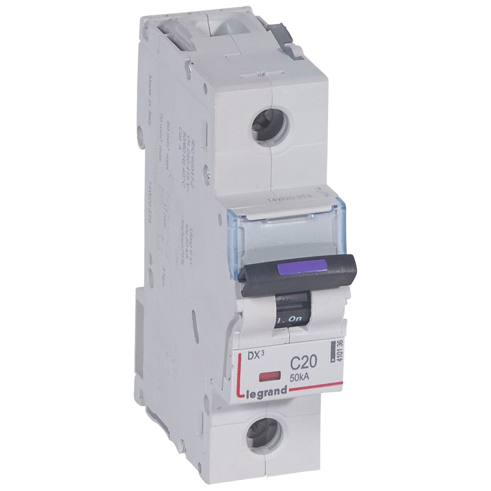 Interruptor automático 4P 36kA curva C DX3 410036 Legrand — Legrand
