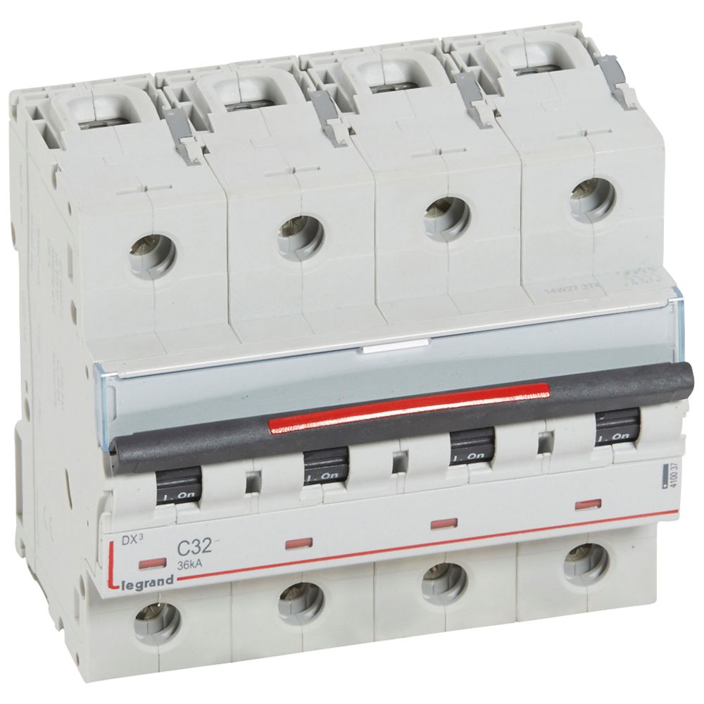 Interruptor automático 4P 36kA curva C DX3 410037 Legrand — Legrand
