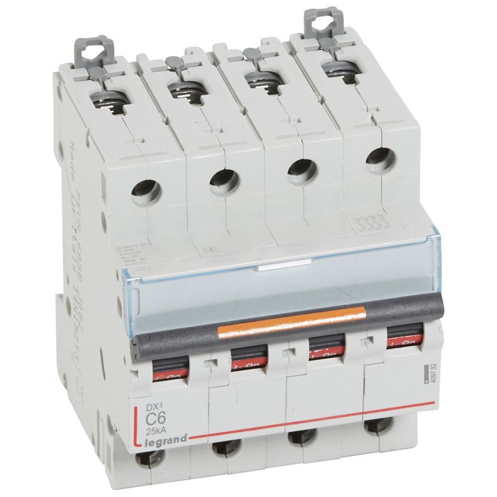 Interruptor automático 4P 25kA curva C DX3 409792 Legrand — Legrand