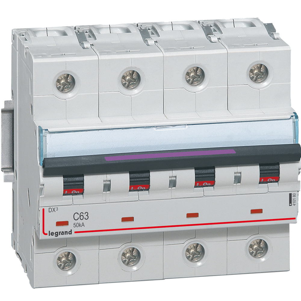 Interruptor Mgnetotermico DX3 50kA Curva C Tetrapolar 410180 — Legrand — Legrand