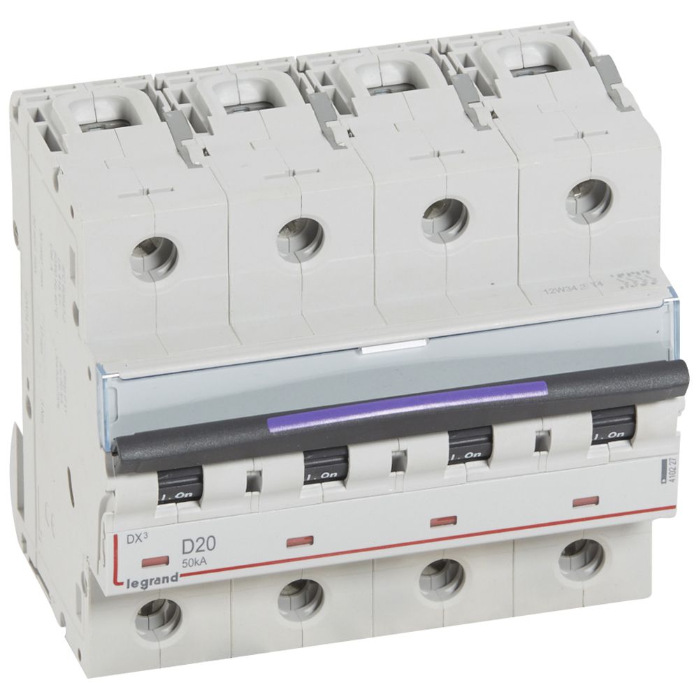 Interruptor automático 4P 50kA curva D DX3 410227 Legrand — Legrand