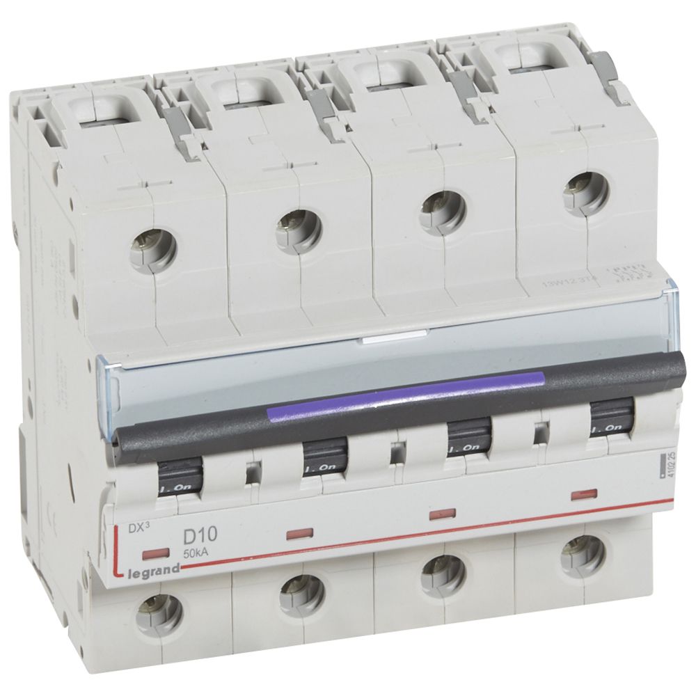 Interruptor automático 4P 50kA curva D DX3 410225 Legrand — Legrand