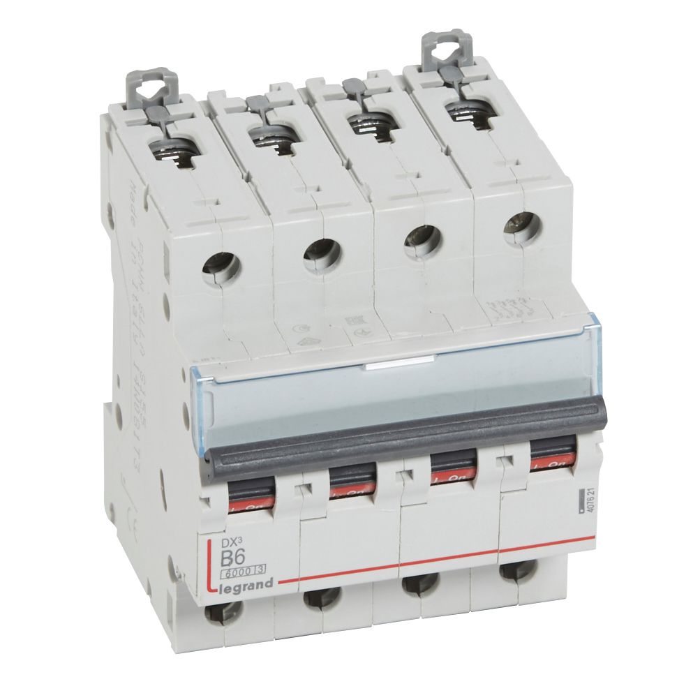 Interruptor automático 4P 10kA curva B DX3 407621 Legrand — Legrand