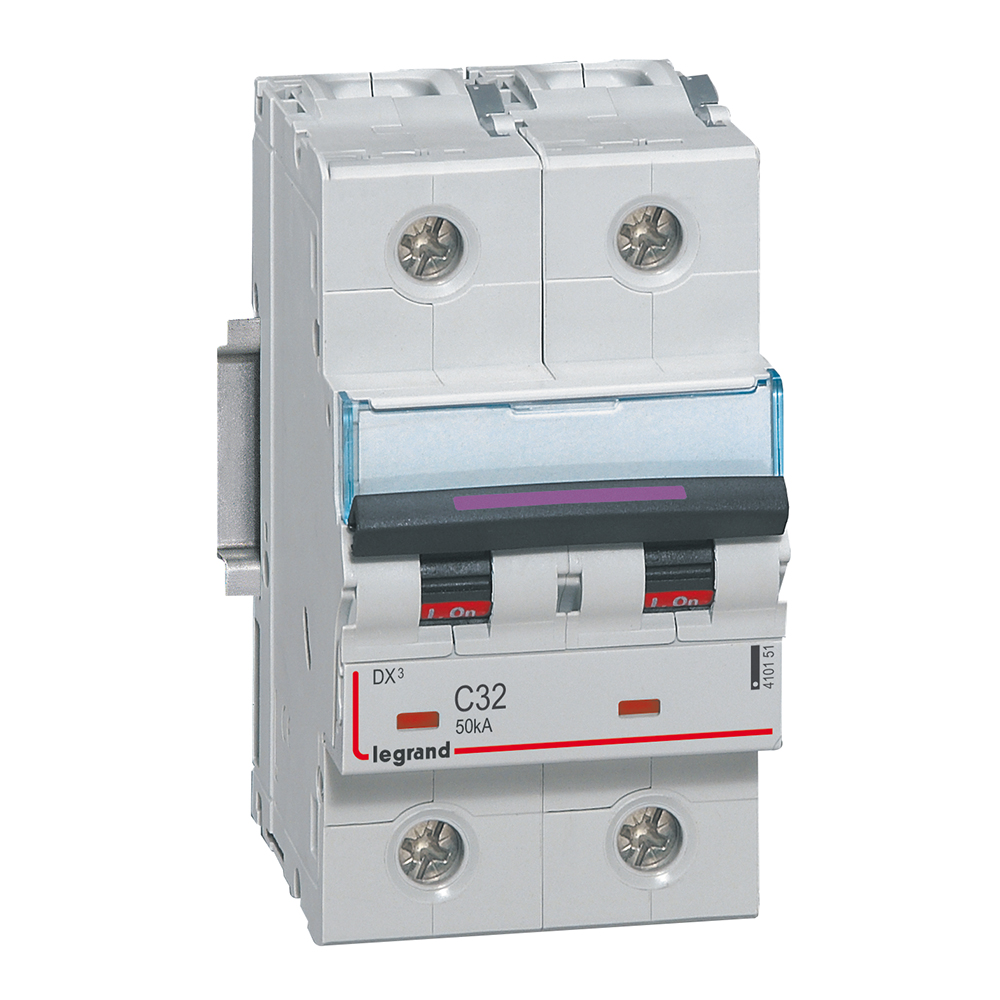 Interruptor automático 2P 50kA curva C DX3 410151 Legrand — Legrand