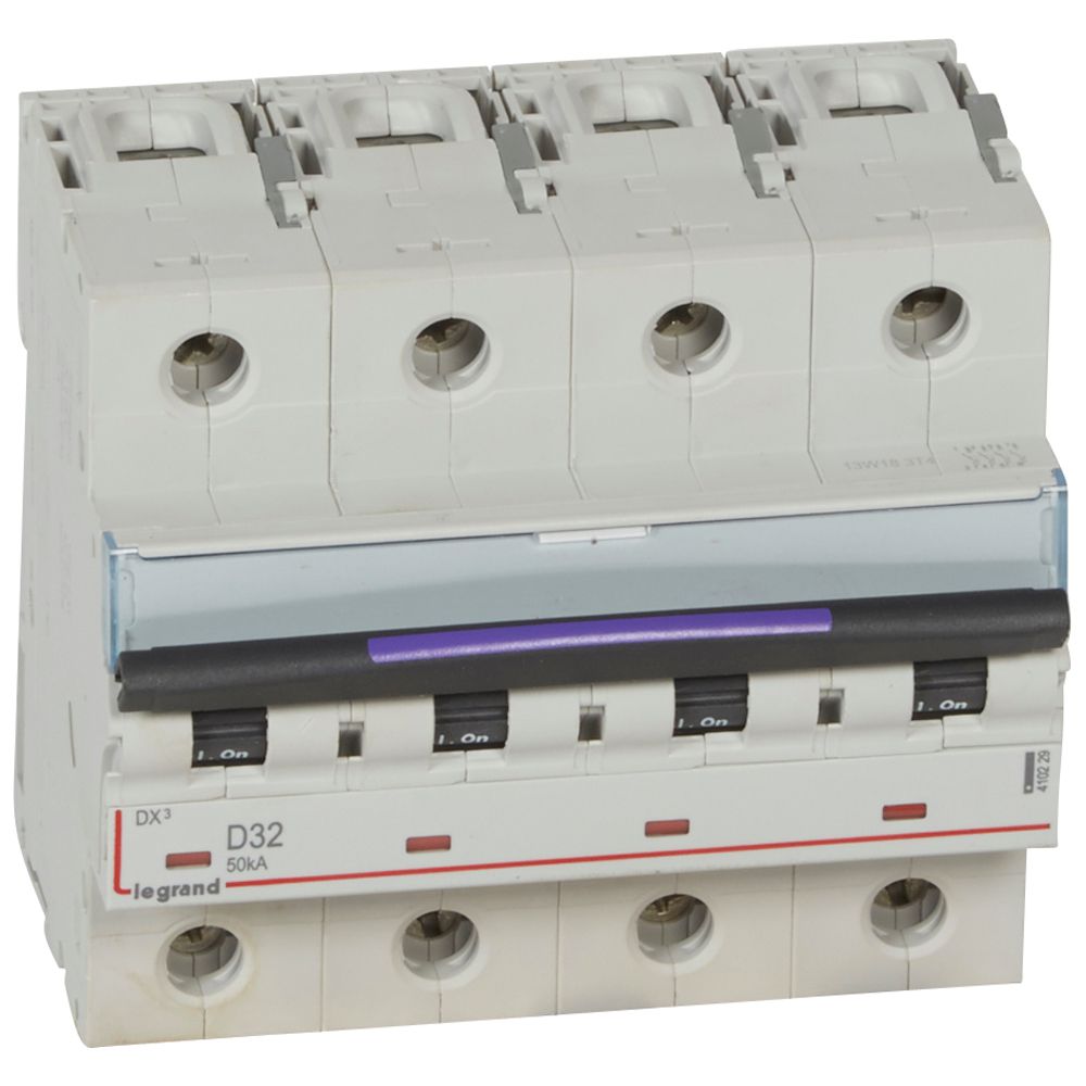 Interruptor automático 4P 50kA curva D DX3 410229 Legrand — Legrand