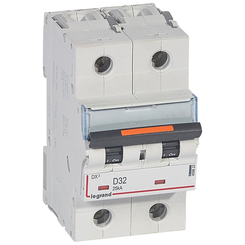 Interruptor automático 2P 25kA curva D DX3 409823 Legrand — Legrand