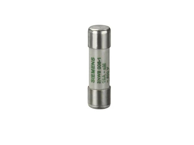 Sentron, Cartucho Fusible Cilíndrico, 10x38mm, 1 a, Am, Un AC: 500V 3NW8011-1 — Siemens — Siemens