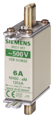 Cartucho de Fusibles 32A NH, NH000 3ND1812 — Siemens — Siemens