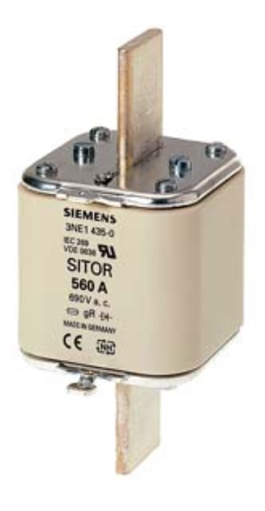 Fusible Sitor NH3 In 560A 690V AC 3NE1435-2 — Siemens — Siemens