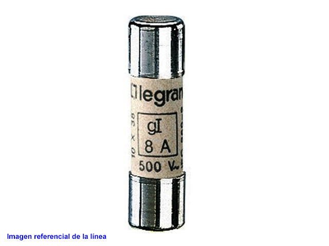 Fusible Industrial Cilindrico Tipo Gg(rapido) 14x51 4A. con Percutor 14504 — Legrand — Legrand