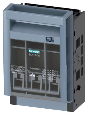 Fusible-interruptor-seccionador 3NP1, 3 Polos, NH000, 160 a 3NP1123-1CA20 — Siemens — Siemens