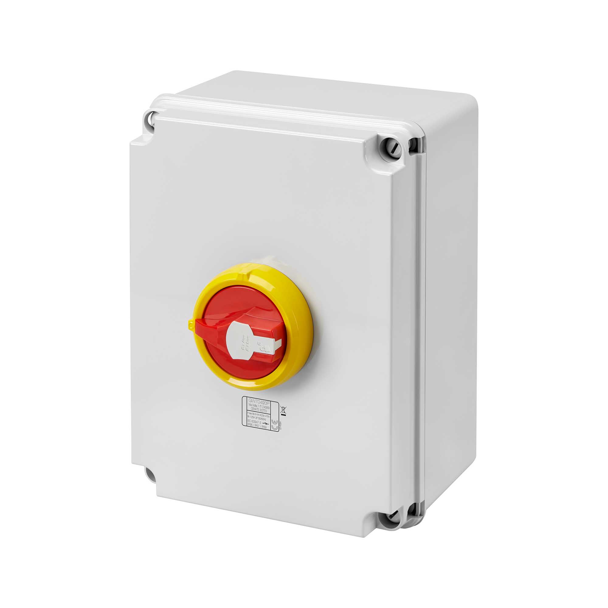 Interruptor ROTATORIO S/P 4P 100A IP66/67/69 M/ROJA GW GW70492P Gewiss — Gewiss