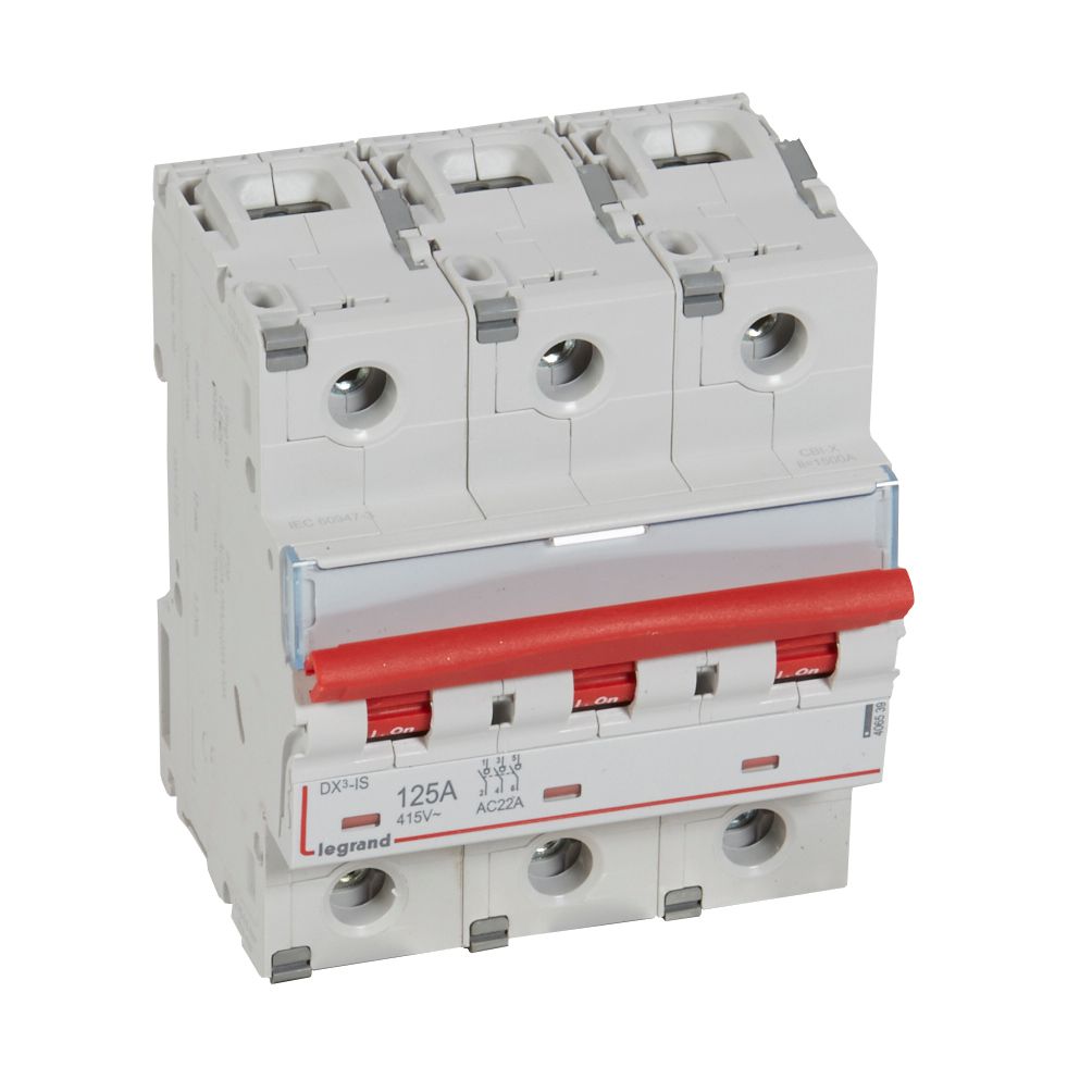 Interruptor SECCIONADOR 3x125A 380V C/DESSENCLAV 406539 Legrand — Legrand