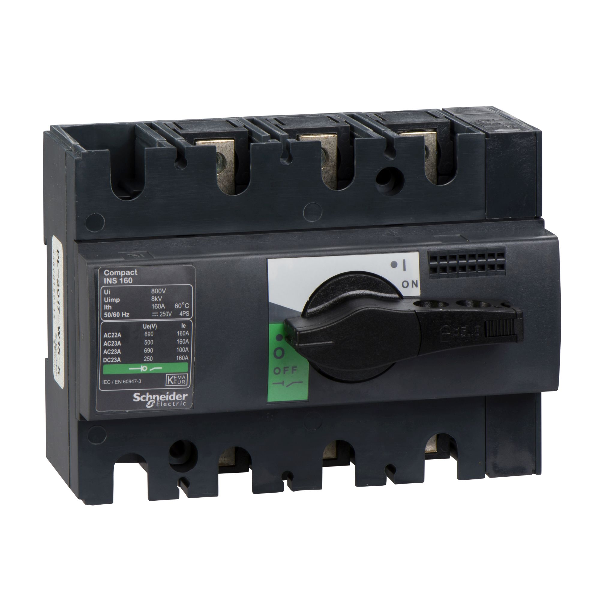 Seccionador 0-1 Ins 160A 3P Man-neg 28912 — Schneider Electric — Schneider Electric