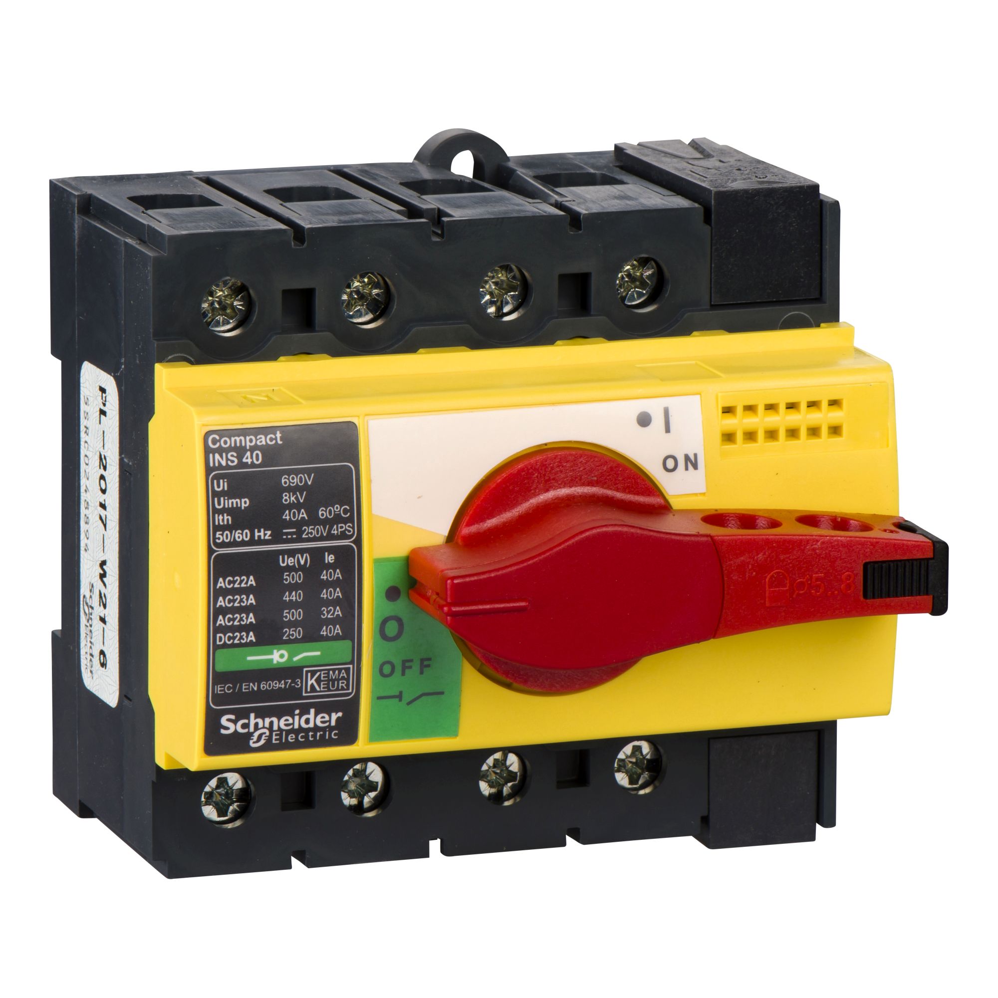 Seccionador bajo Carga Compact INS40 4P 40A 28917 — Schneider Electric — Schneider Electric