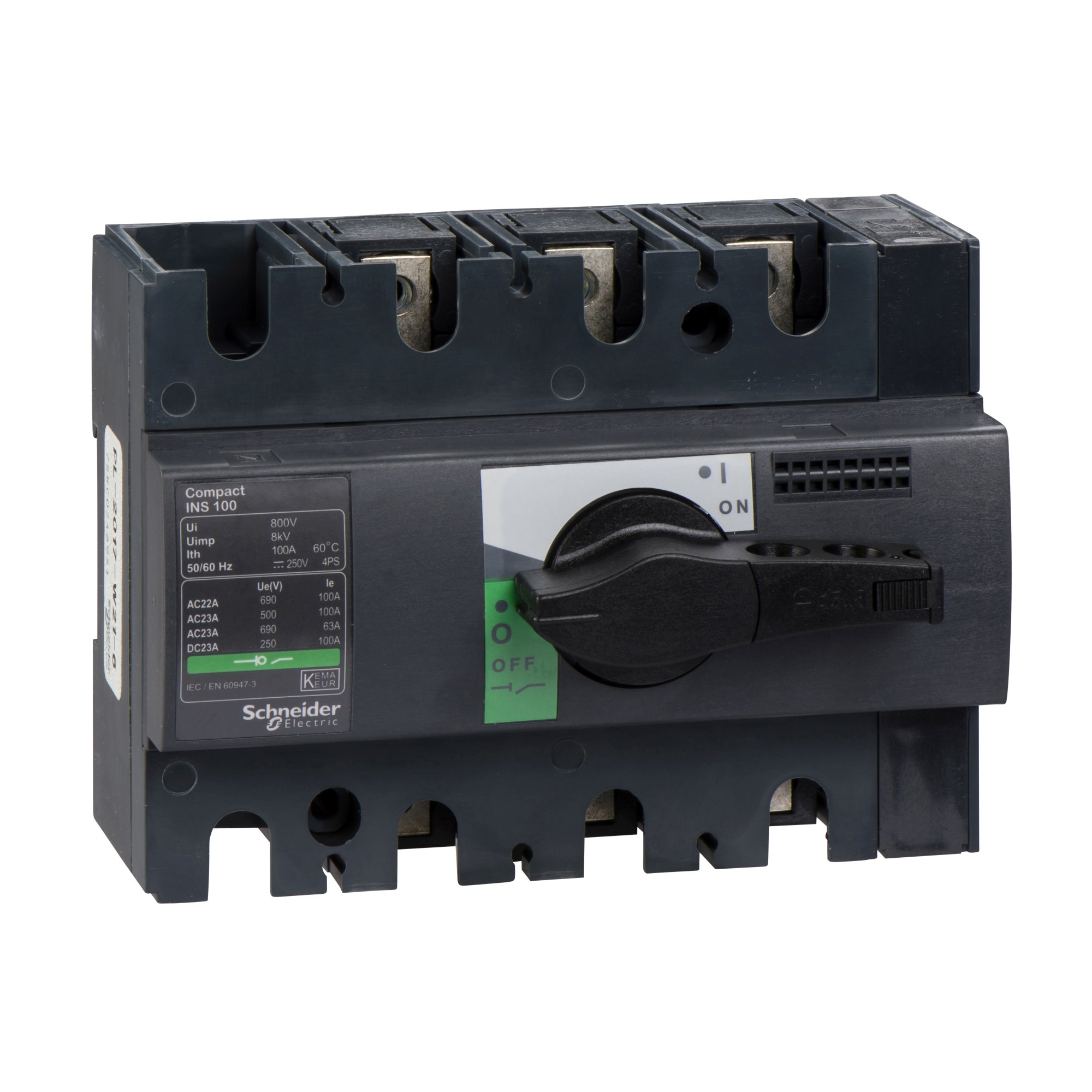 Seccionador 0-1 Ins 100A 3P Man-neg 28908 — Schneider Electric — Schneider Electric