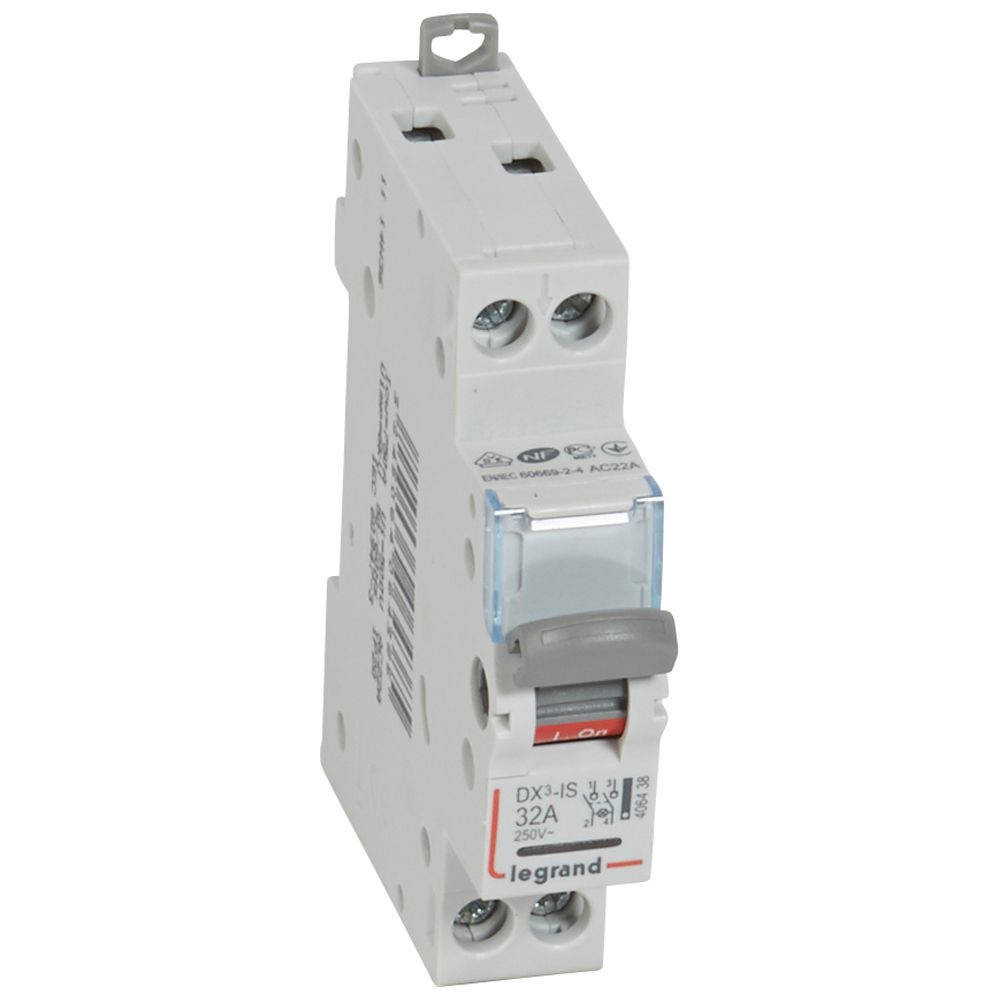 Interruptor Seccionador Bipolar con Luz Pioloto Suministrado con Lampara 406438 — Legrand — Legrand